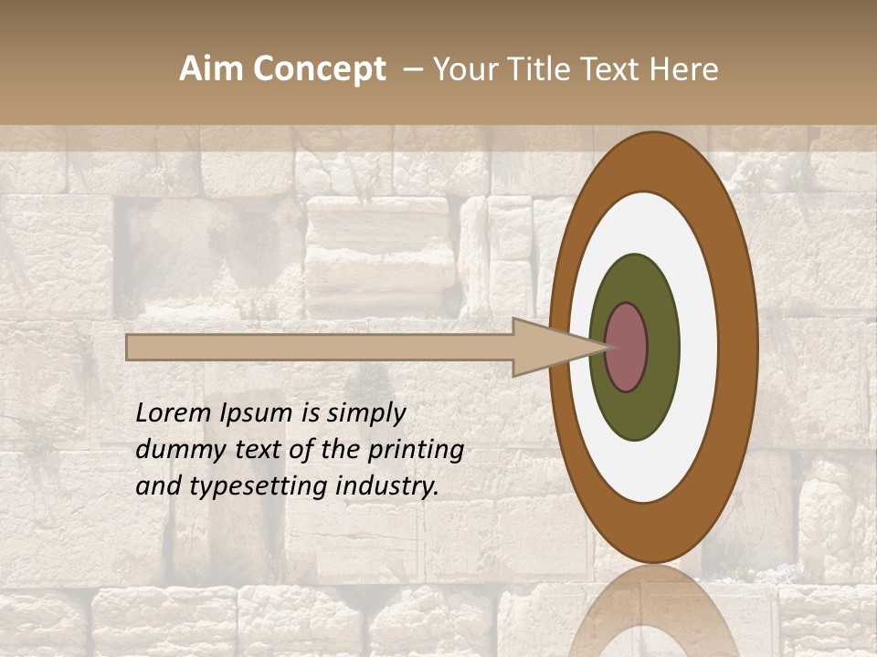 A Wall Of Stone Blocks With Plants Growing Out Of It PowerPoint Template