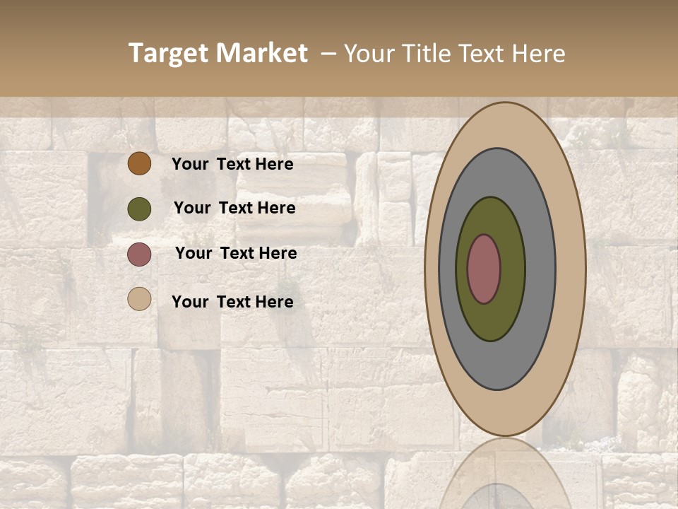 A Wall Of Stone Blocks With Plants Growing Out Of It PowerPoint Template