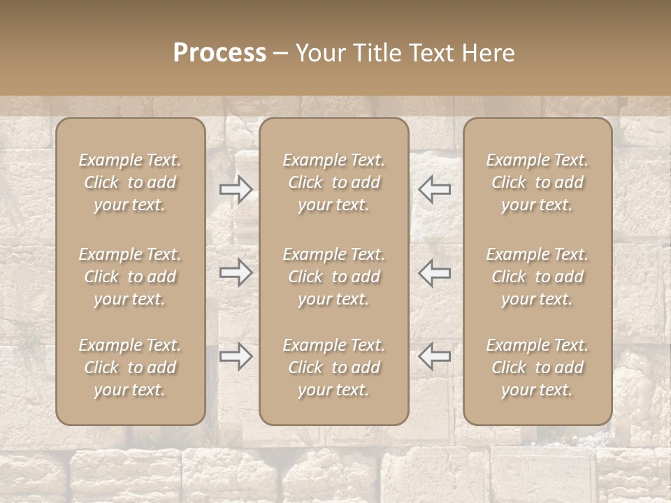 A Wall Of Stone Blocks With Plants Growing Out Of It PowerPoint Template