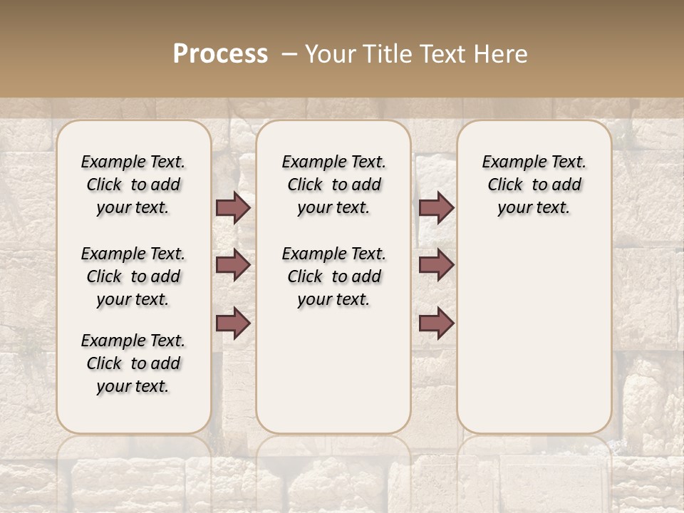 A Wall Of Stone Blocks With Plants Growing Out Of It PowerPoint Template