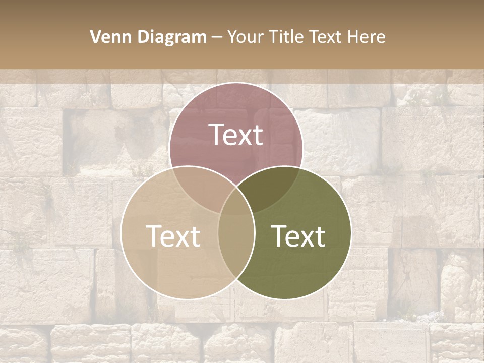 A Wall Of Stone Blocks With Plants Growing Out Of It PowerPoint Template