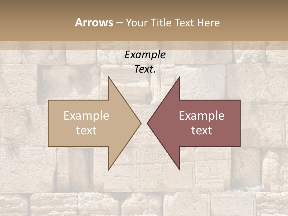 A Wall Of Stone Blocks With Plants Growing Out Of It PowerPoint Template