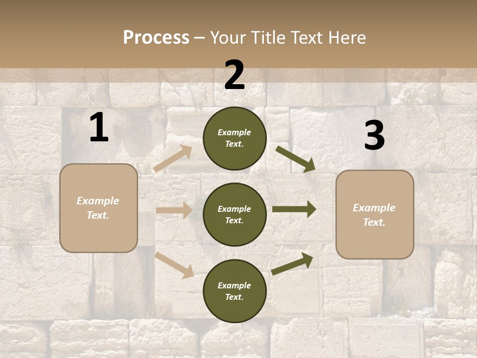 A Wall Of Stone Blocks With Plants Growing Out Of It PowerPoint Template