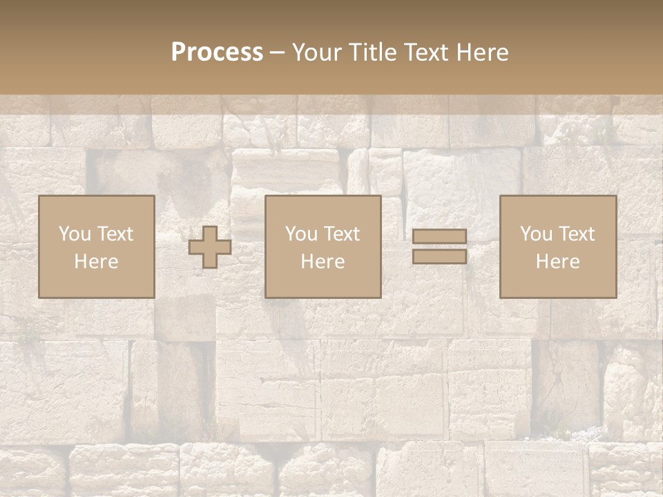 A Wall Of Stone Blocks With Plants Growing Out Of It PowerPoint Template