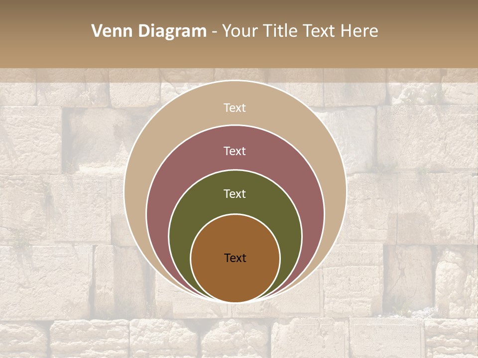 A Wall Of Stone Blocks With Plants Growing Out Of It PowerPoint Template