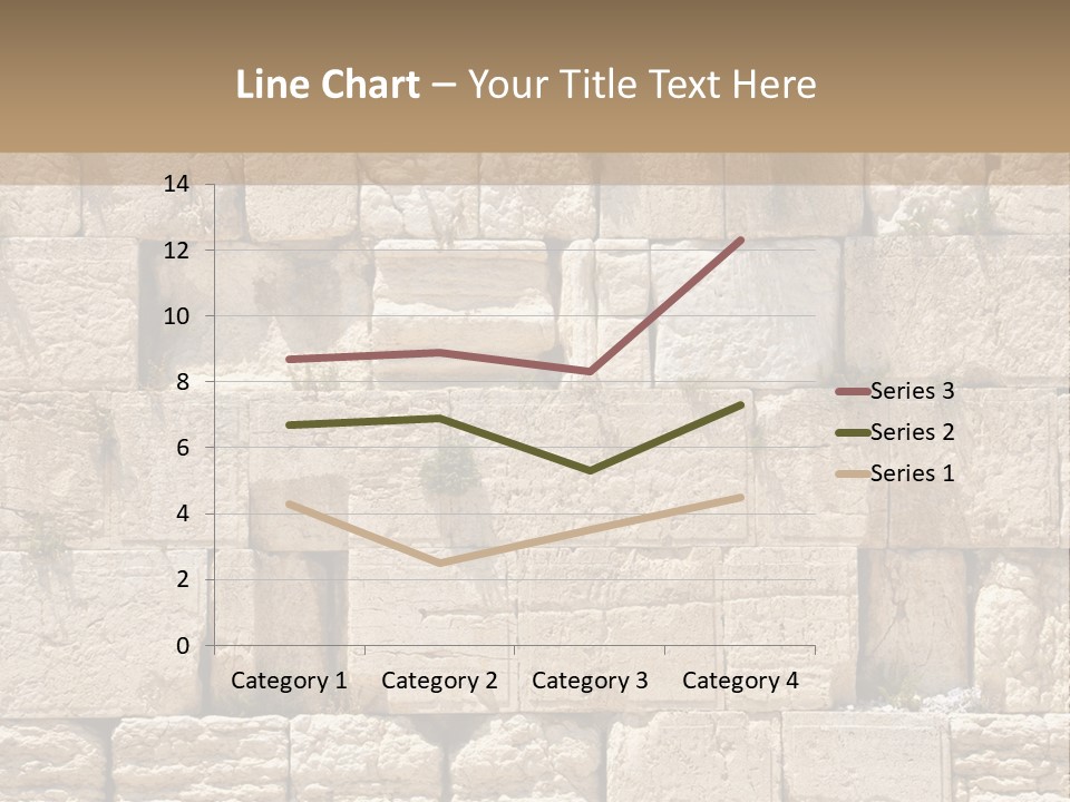 A Wall Of Stone Blocks With Plants Growing Out Of It PowerPoint Template