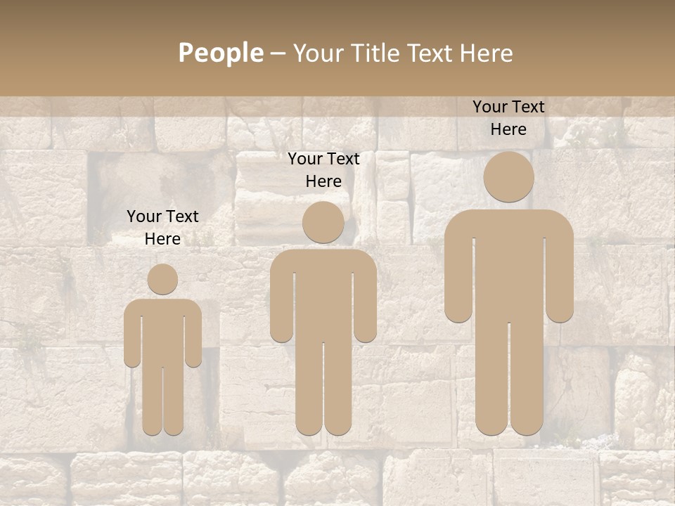 A Wall Of Stone Blocks With Plants Growing Out Of It PowerPoint Template