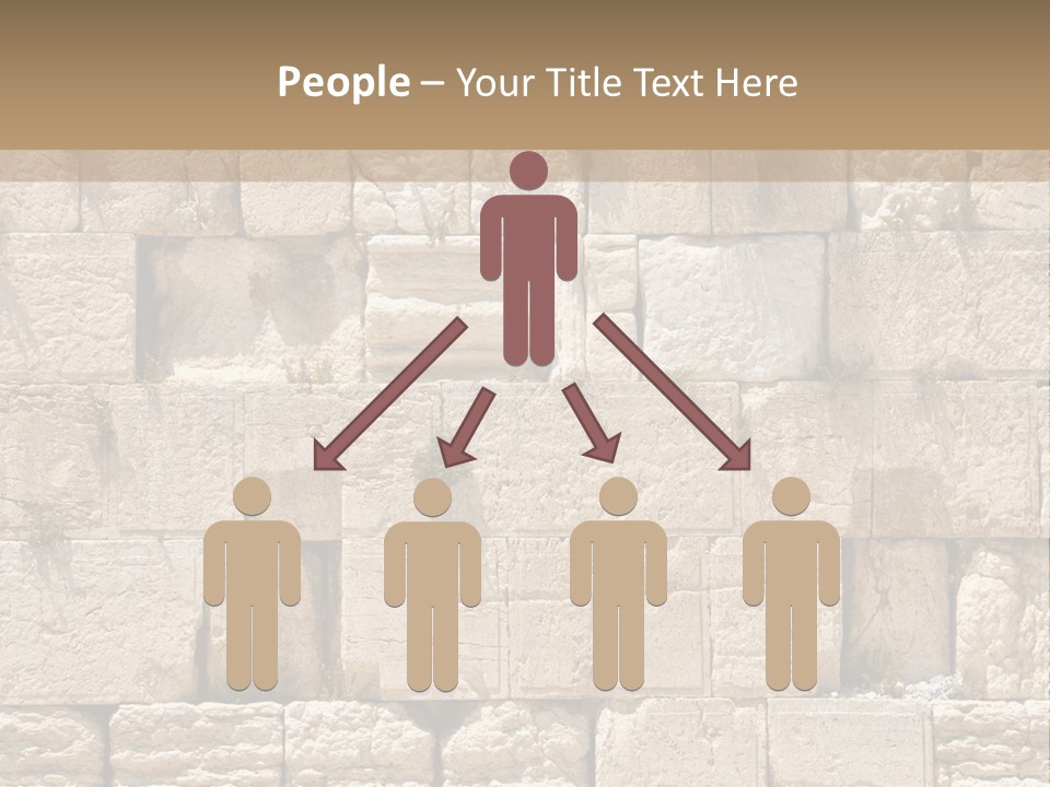 A Wall Of Stone Blocks With Plants Growing Out Of It PowerPoint Template