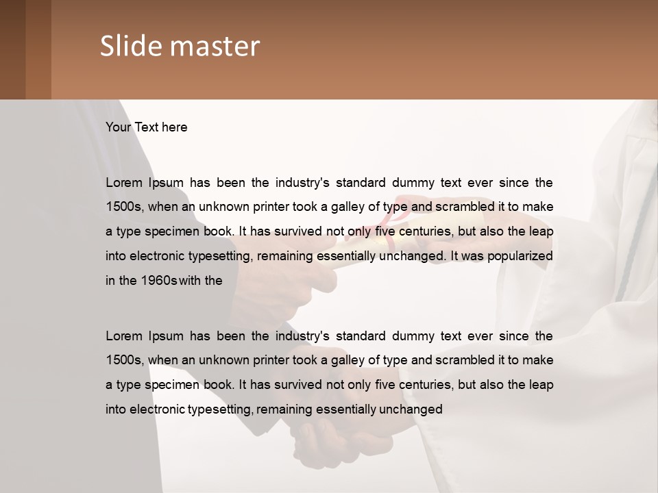 A Man And A Woman Exchanging A Diploma PowerPoint Template