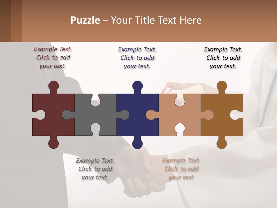 A Man And A Woman Exchanging A Diploma PowerPoint Template