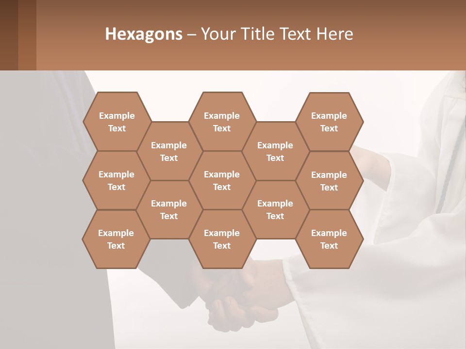 A Man And A Woman Exchanging A Diploma PowerPoint Template