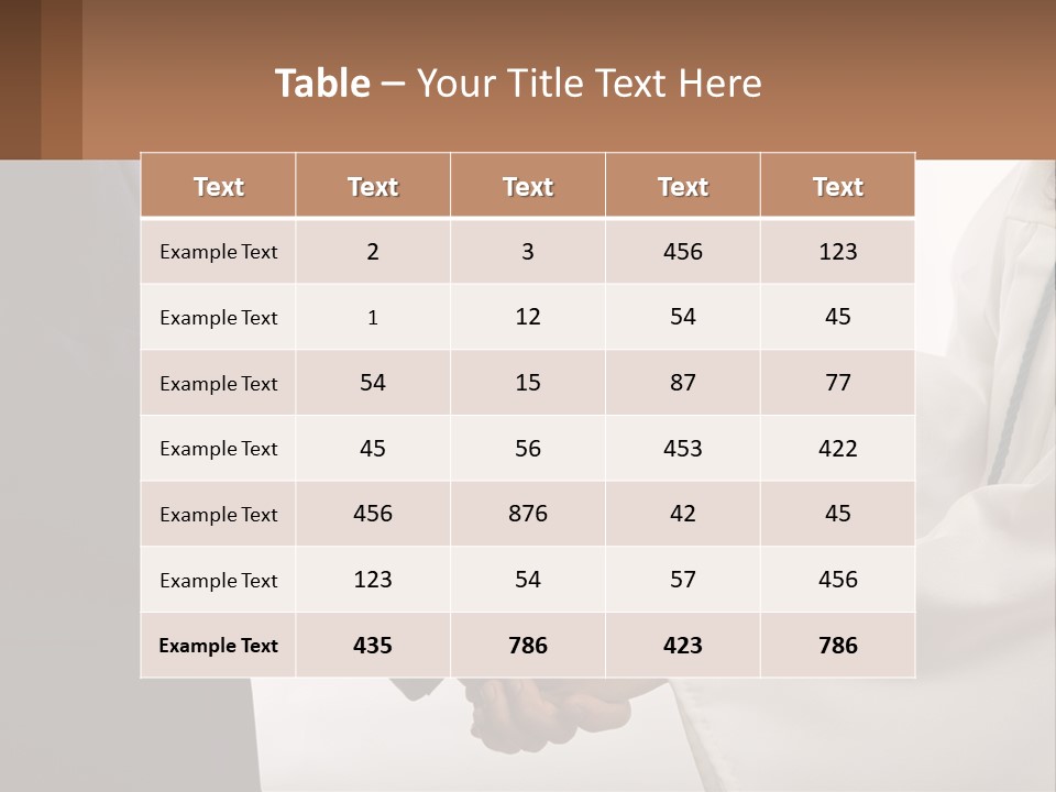 A Man And A Woman Exchanging A Diploma PowerPoint Template