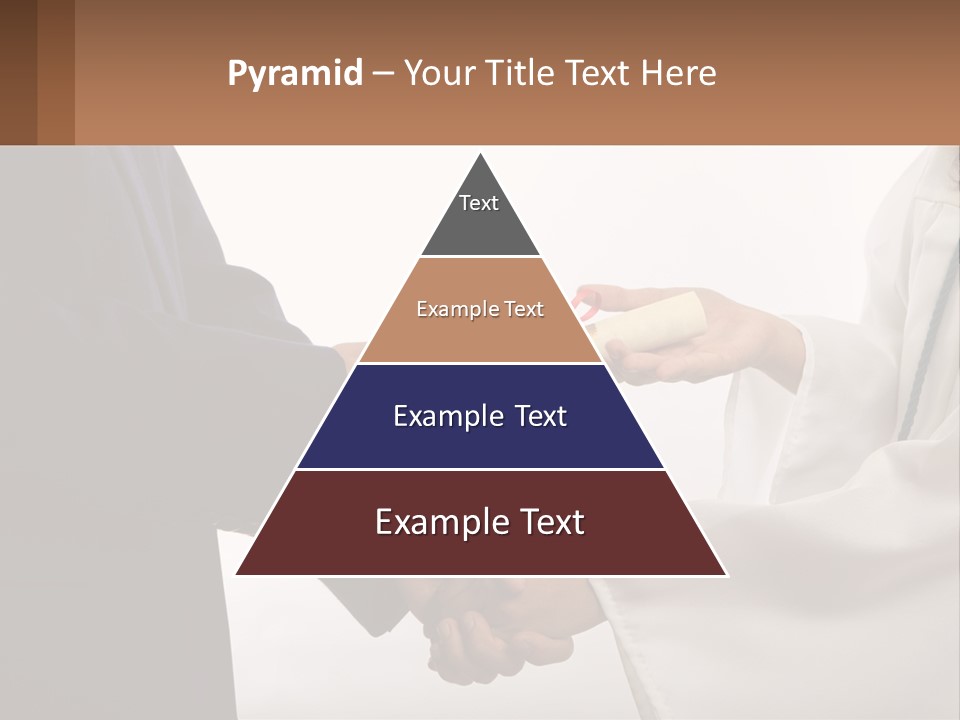 A Man And A Woman Exchanging A Diploma PowerPoint Template