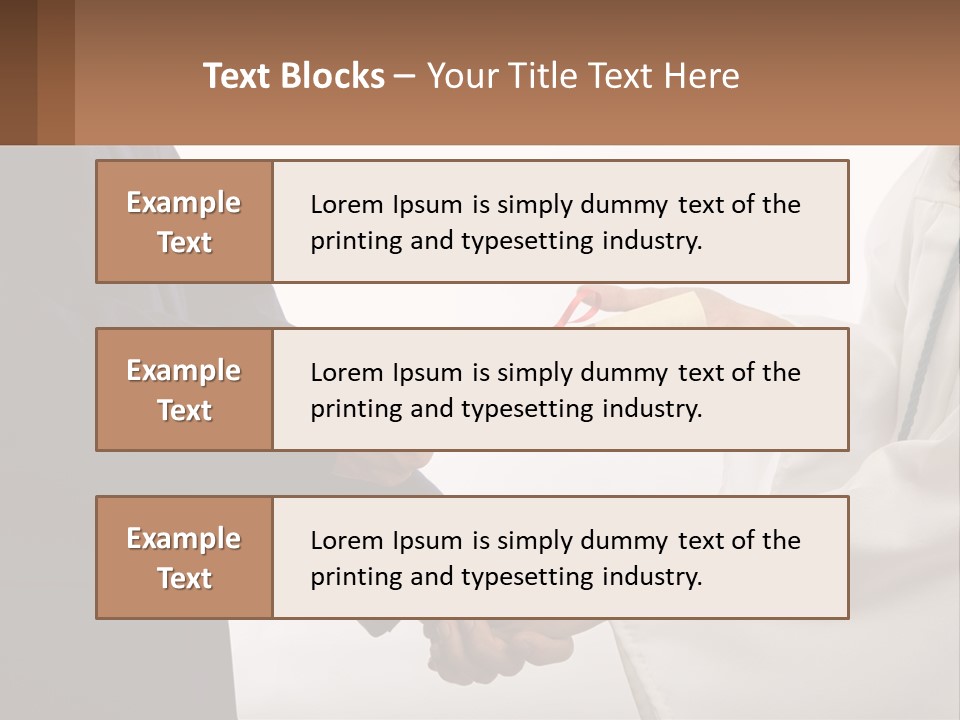 A Man And A Woman Exchanging A Diploma PowerPoint Template