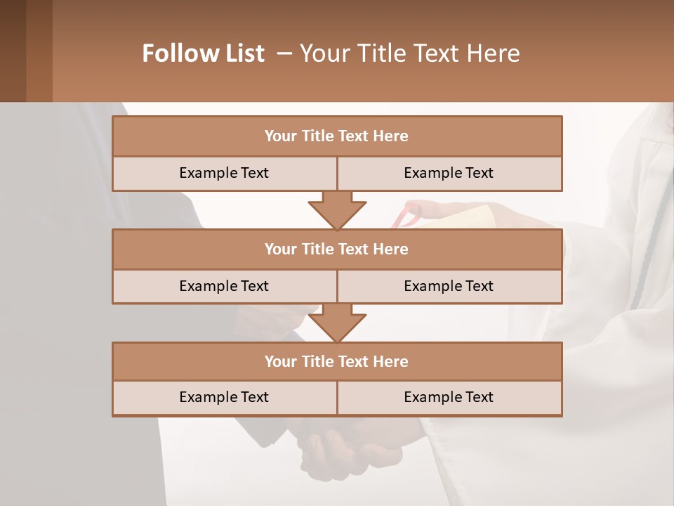 A Man And A Woman Exchanging A Diploma PowerPoint Template