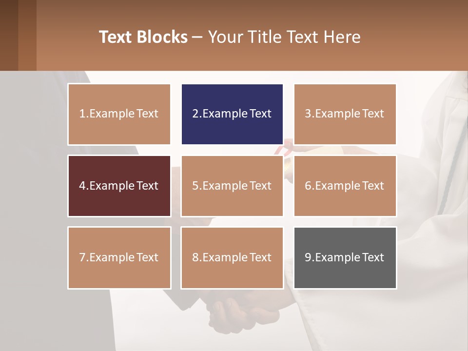 A Man And A Woman Exchanging A Diploma PowerPoint Template