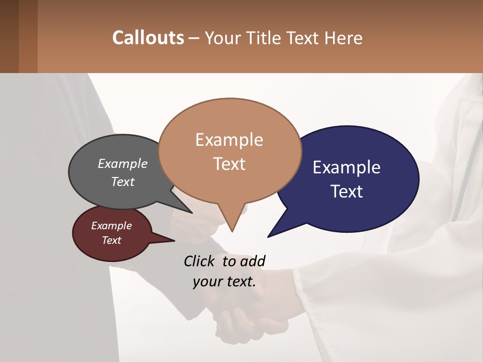 A Man And A Woman Exchanging A Diploma PowerPoint Template