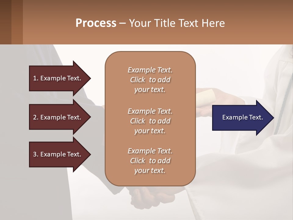 A Man And A Woman Exchanging A Diploma PowerPoint Template