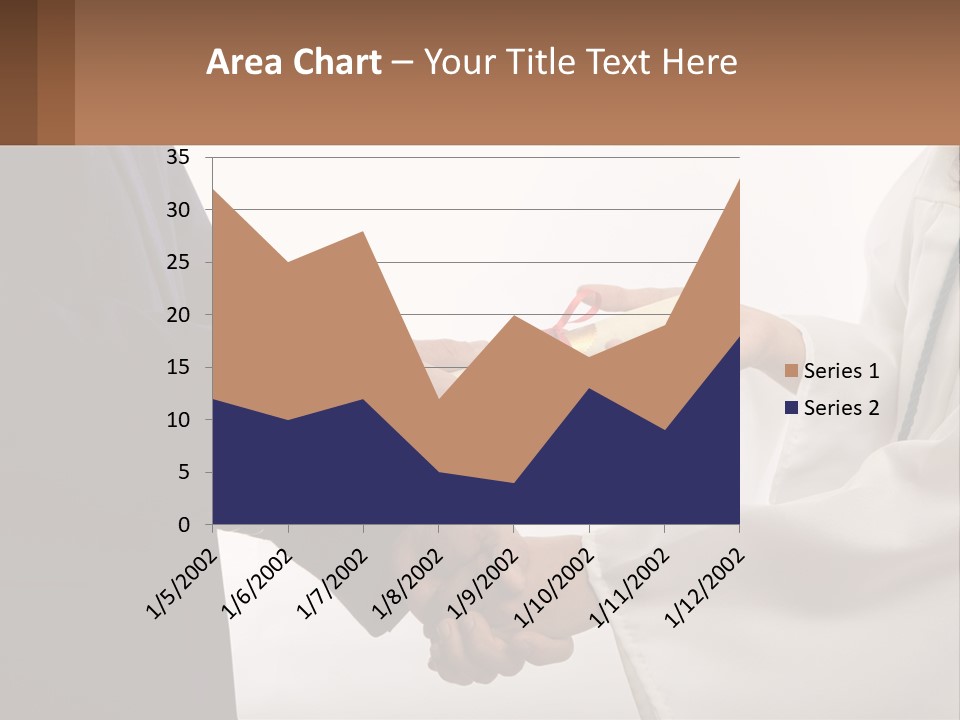 A Man And A Woman Exchanging A Diploma PowerPoint Template