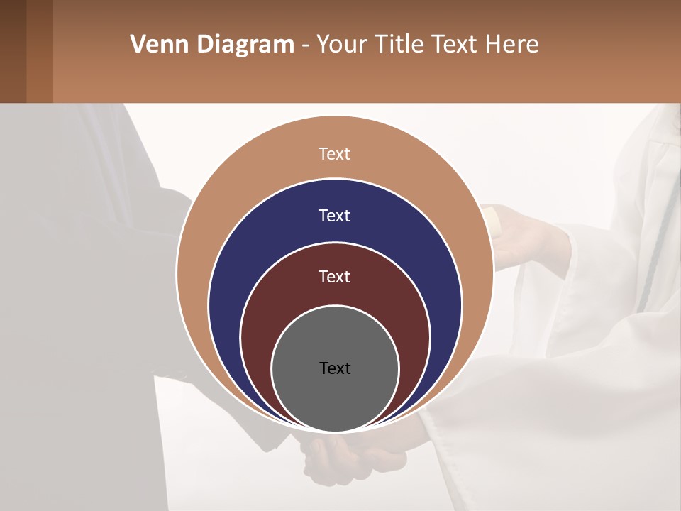 A Man And A Woman Exchanging A Diploma PowerPoint Template