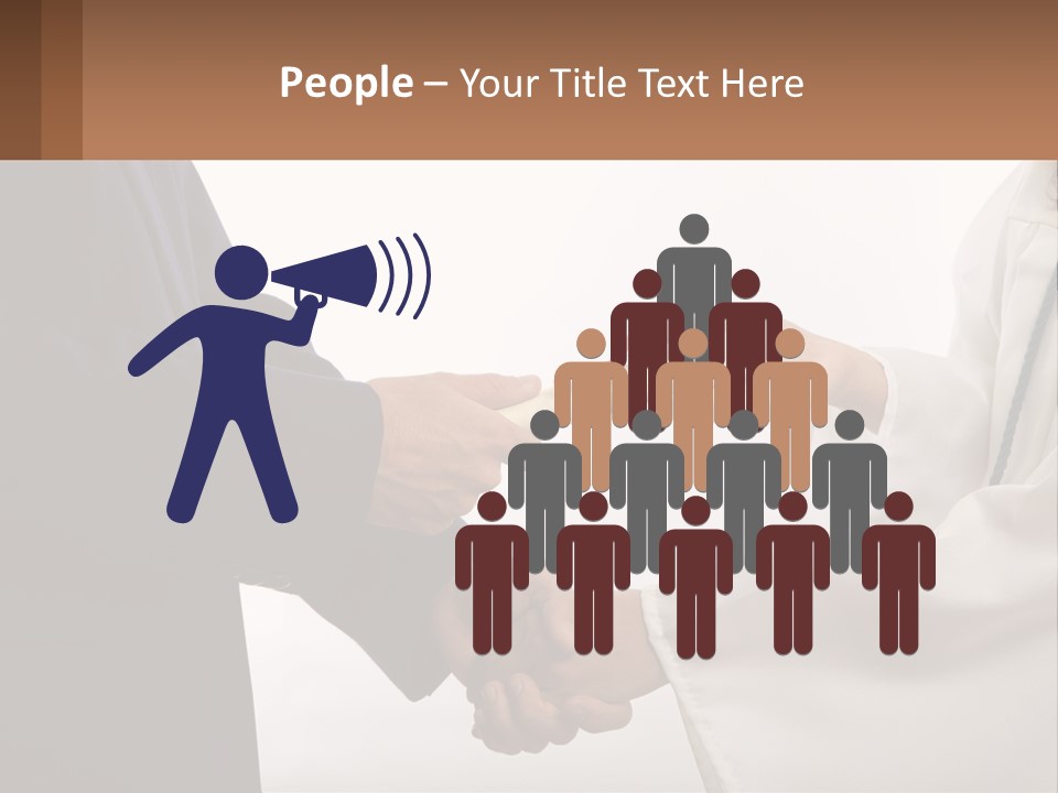 A Man And A Woman Exchanging A Diploma PowerPoint Template