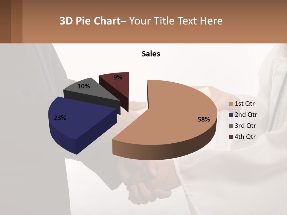 A Man And A Woman Exchanging A Diploma PowerPoint Template