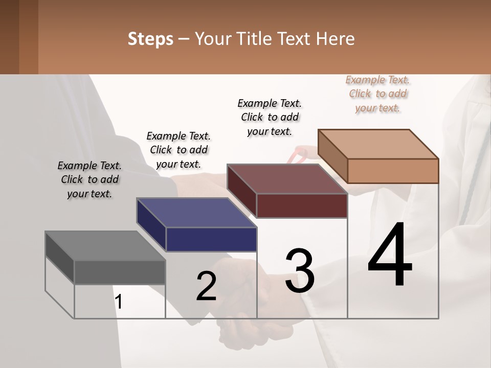 A Man And A Woman Exchanging A Diploma PowerPoint Template