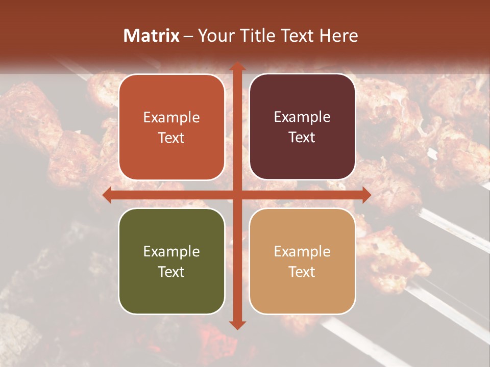 A Bunch Of Meat On A Grill With Tongs PowerPoint Template