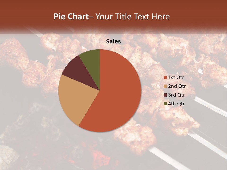 A Bunch Of Meat On A Grill With Tongs PowerPoint Template