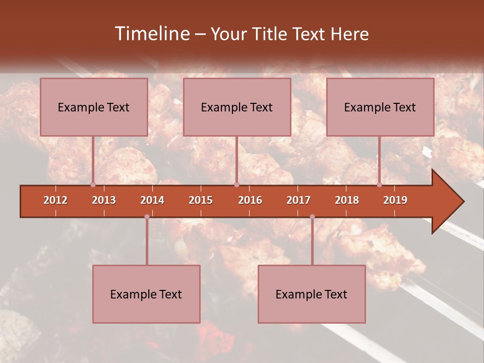 A Bunch Of Meat On A Grill With Tongs PowerPoint Template