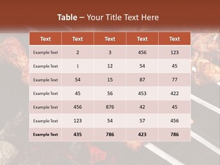 A Bunch Of Meat On A Grill With Tongs PowerPoint Template