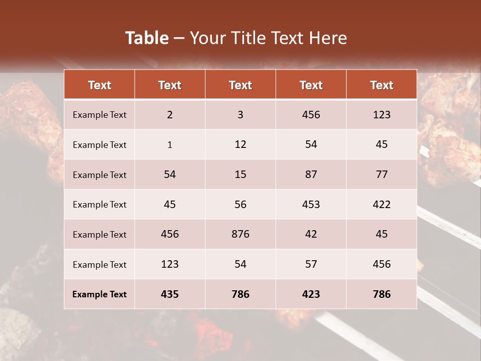 A Bunch Of Meat On A Grill With Tongs PowerPoint Template