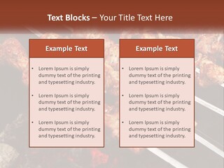 A Bunch Of Meat On A Grill With Tongs PowerPoint Template