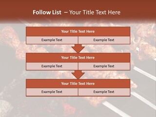 A Bunch Of Meat On A Grill With Tongs PowerPoint Template