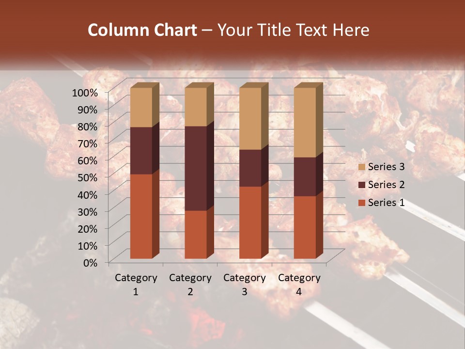 A Bunch Of Meat On A Grill With Tongs PowerPoint Template