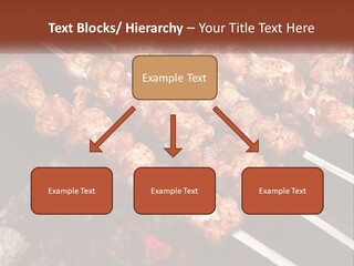 A Bunch Of Meat On A Grill With Tongs PowerPoint Template