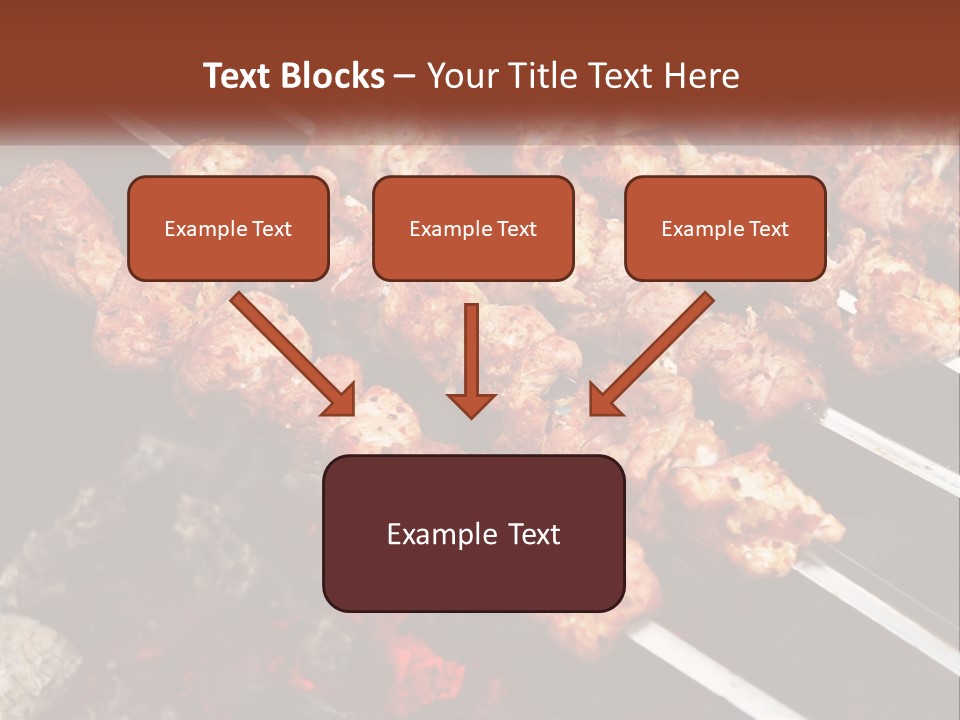 A Bunch Of Meat On A Grill With Tongs PowerPoint Template