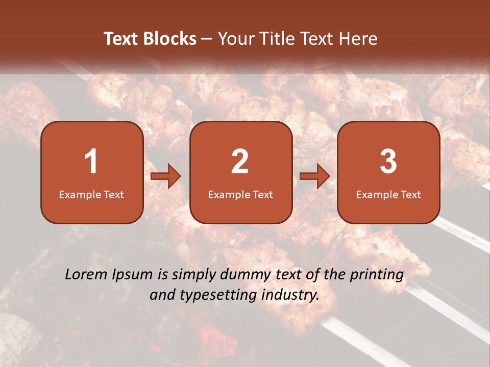 A Bunch Of Meat On A Grill With Tongs PowerPoint Template