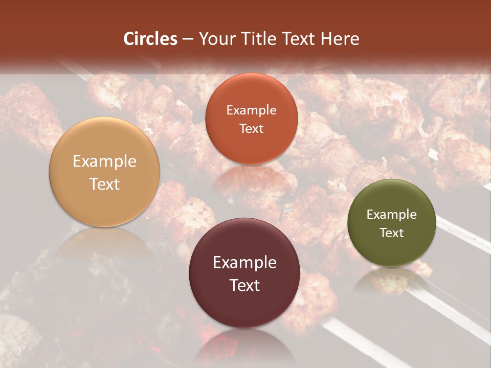 A Bunch Of Meat On A Grill With Tongs PowerPoint Template