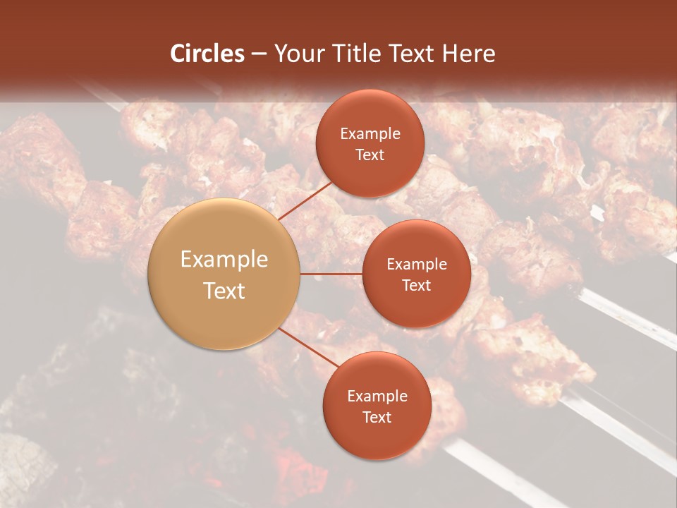 A Bunch Of Meat On A Grill With Tongs PowerPoint Template