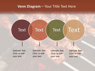 A Bunch Of Meat On A Grill With Tongs PowerPoint Template