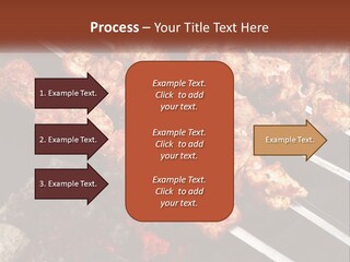 A Bunch Of Meat On A Grill With Tongs PowerPoint Template