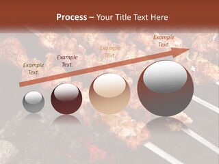 A Bunch Of Meat On A Grill With Tongs PowerPoint Template