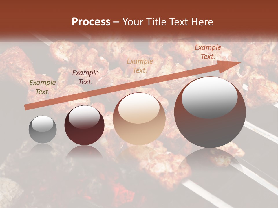 A Bunch Of Meat On A Grill With Tongs PowerPoint Template