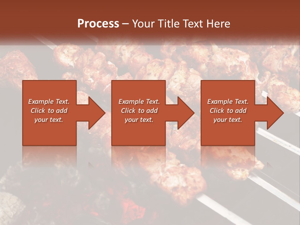A Bunch Of Meat On A Grill With Tongs PowerPoint Template