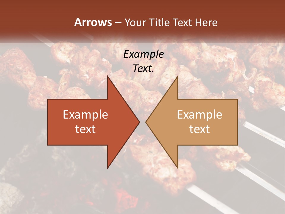 A Bunch Of Meat On A Grill With Tongs PowerPoint Template