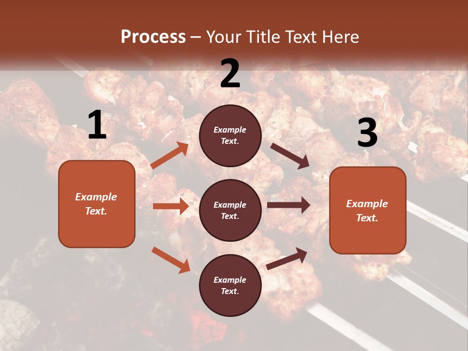 A Bunch Of Meat On A Grill With Tongs PowerPoint Template