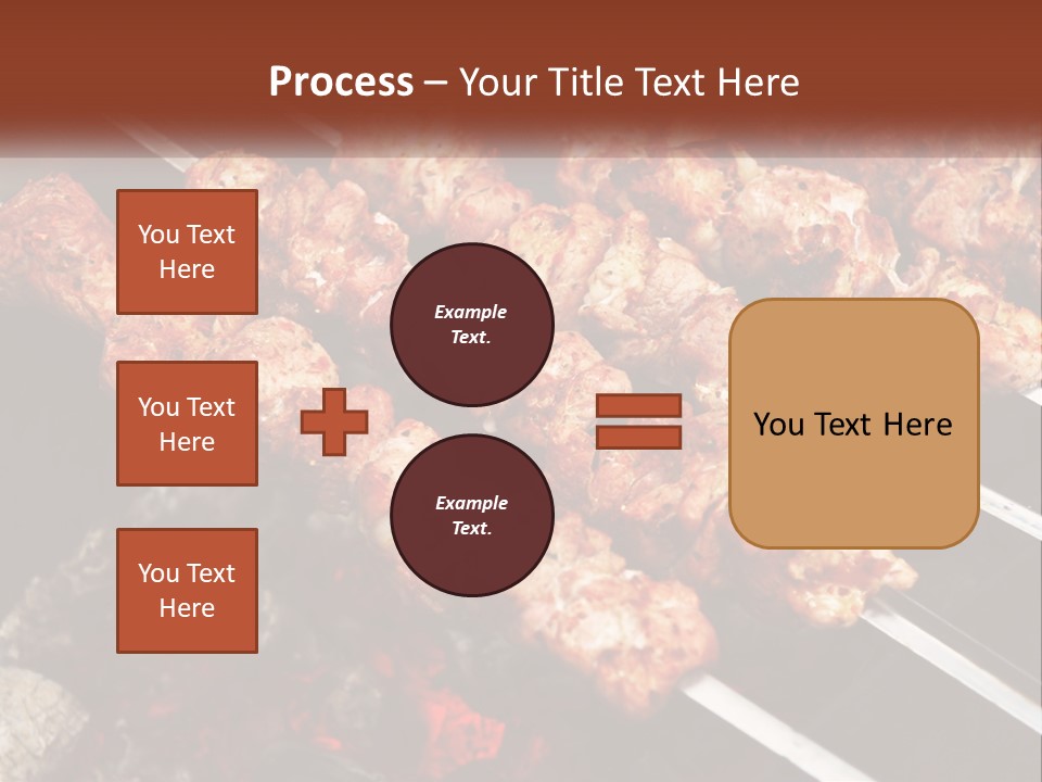 A Bunch Of Meat On A Grill With Tongs PowerPoint Template