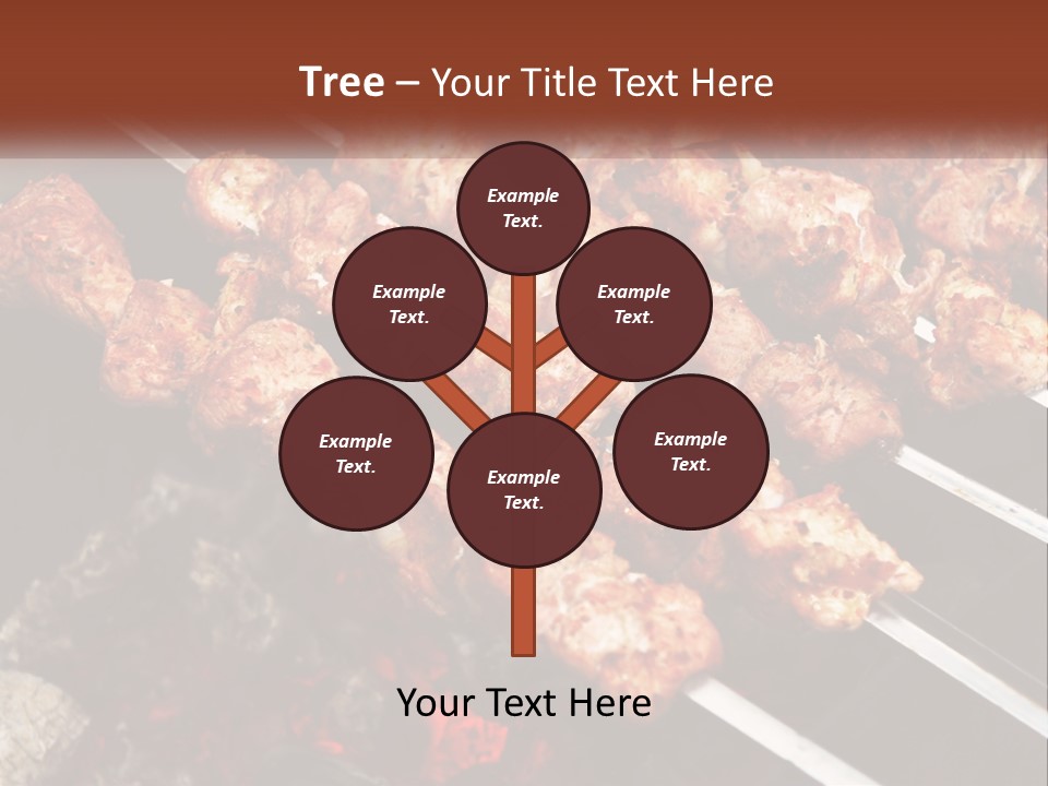 A Bunch Of Meat On A Grill With Tongs PowerPoint Template