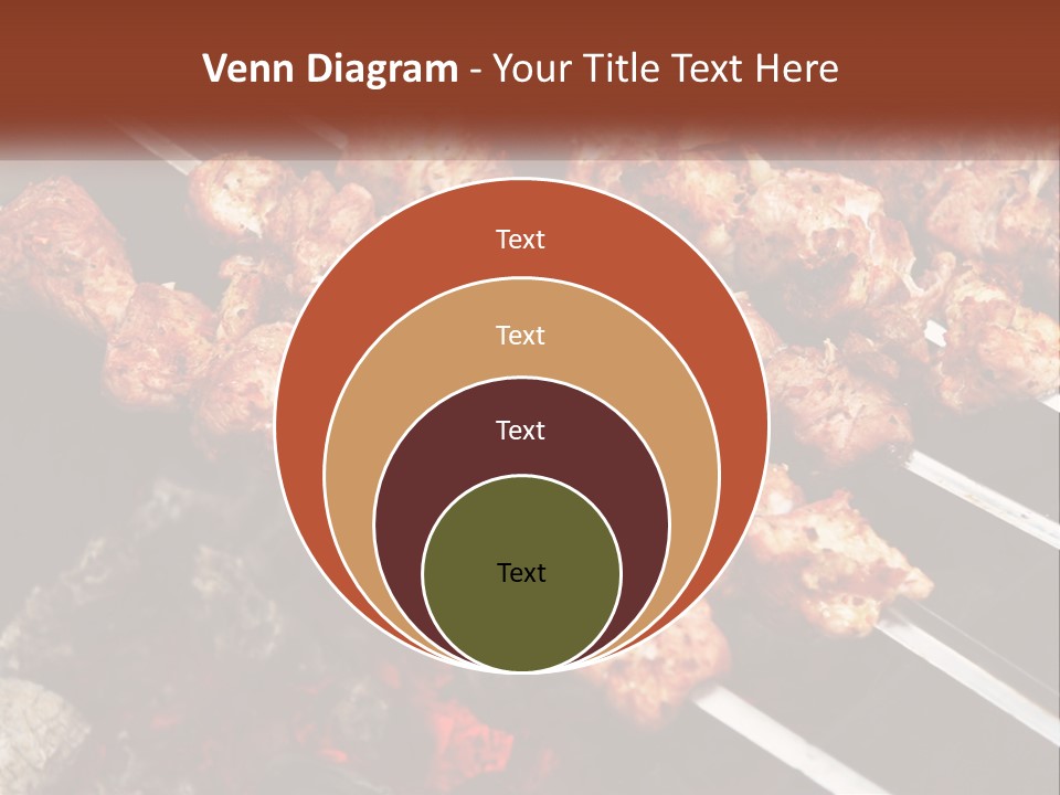 A Bunch Of Meat On A Grill With Tongs PowerPoint Template
